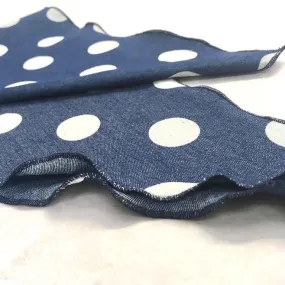 Women's Chemo Denim Dot Head Scarf