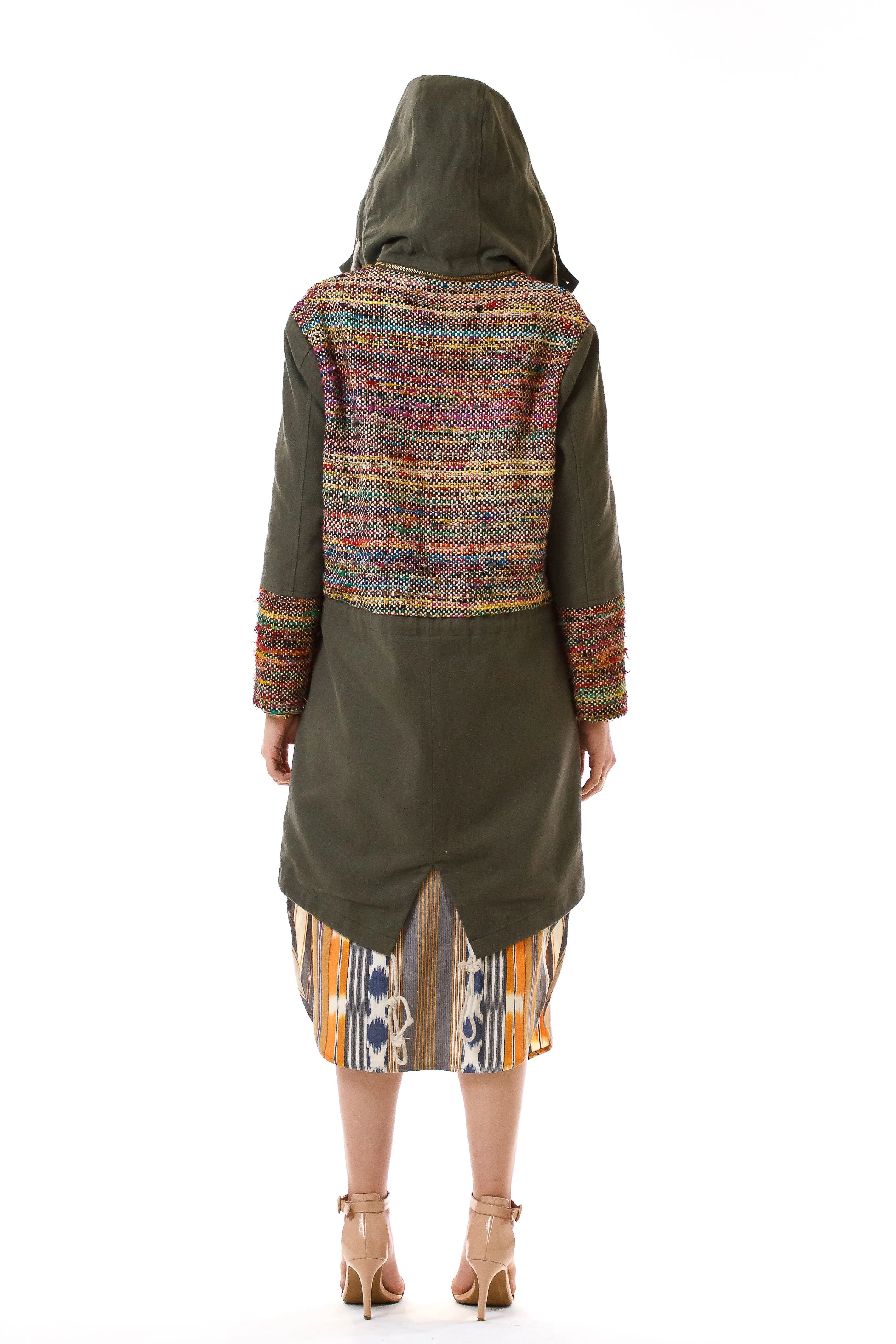 Womens Rainbow Accented Parka