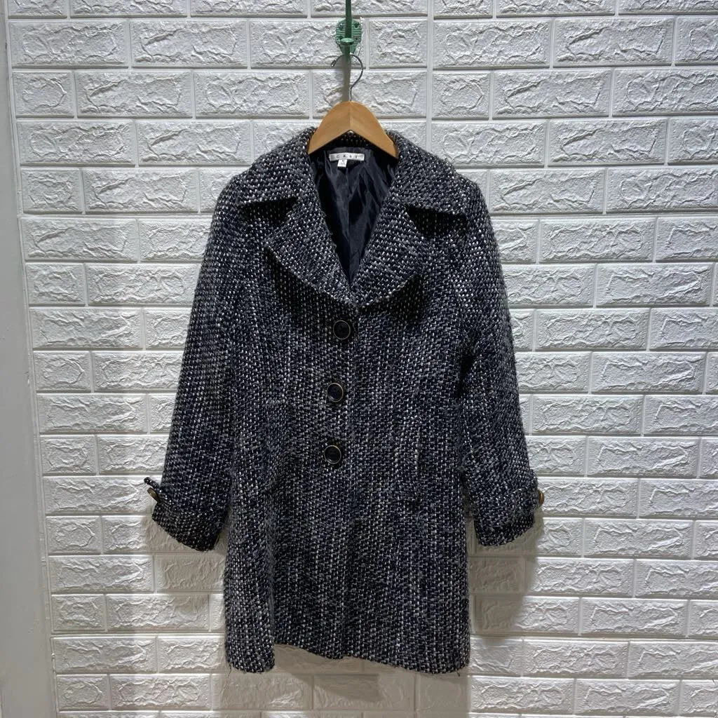 Wool Blend Knit Coat *as is*