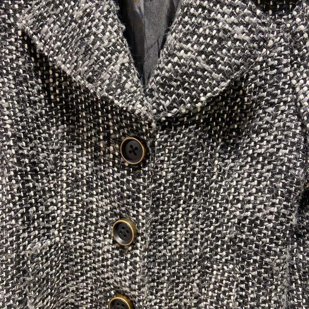 Wool Blend Knit Coat *as is*