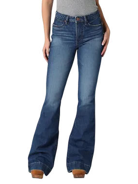 Wrangler Women's High Rise Trouser In Elizabeth Jeans