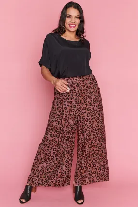 Xane Chocolate Leopard Pants