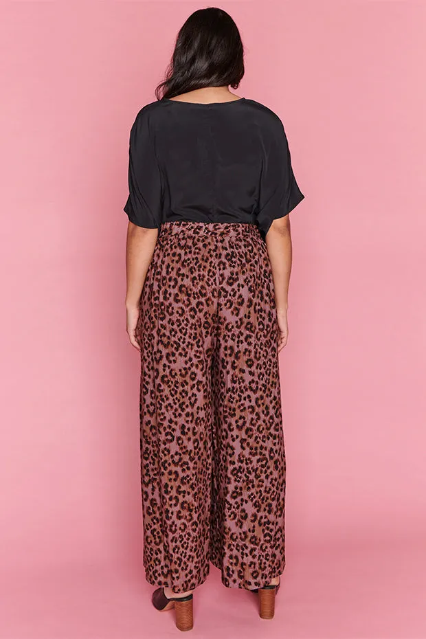 Xane Chocolate Leopard Pants