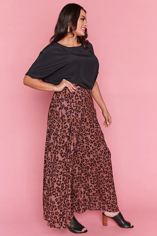 Xane Chocolate Leopard Pants