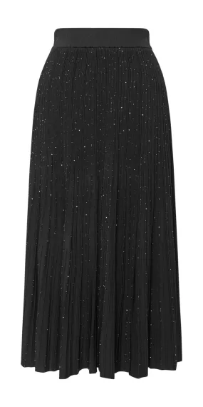 YAYING A-Line Pleated Midi Skirt