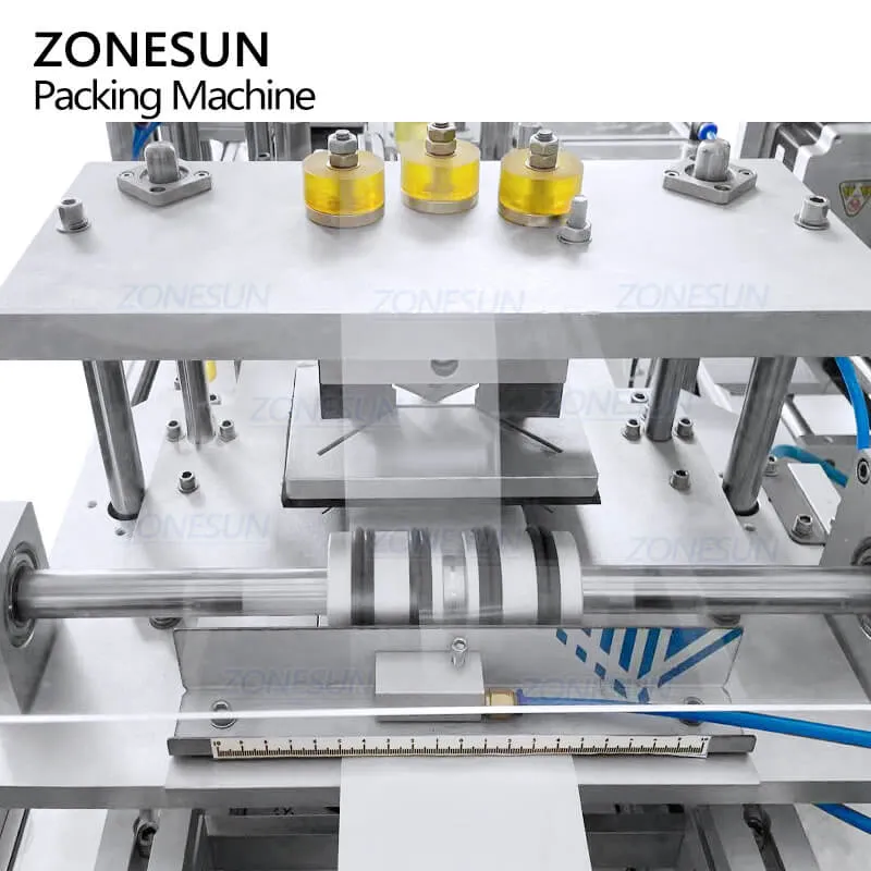 ZONESUN ZS-PK960 Automatic Cleaning Hotel Round Soap Packing Wrapper Machine Pleated Wrap Pleat Packaging Wrapping Machine