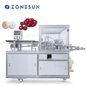 ZONESUN ZS-PK960 Automatic Cleaning Hotel Round Soap Packing Wrapper Machine Pleated Wrap Pleat Packaging Wrapping Machine